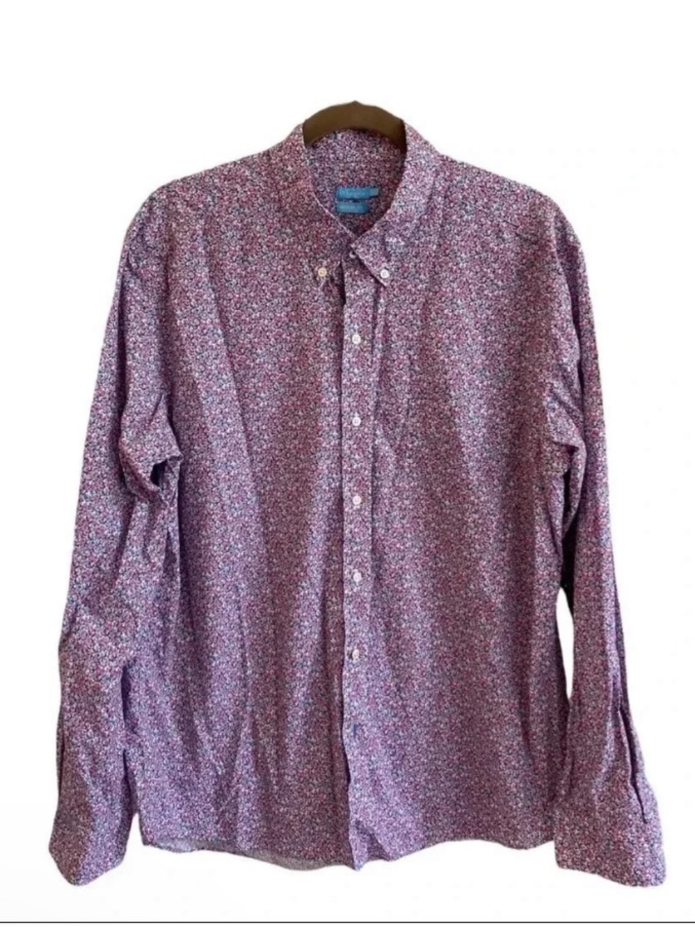 J. McLaughlin Mens Modern Fit Button Up Floral Shirt